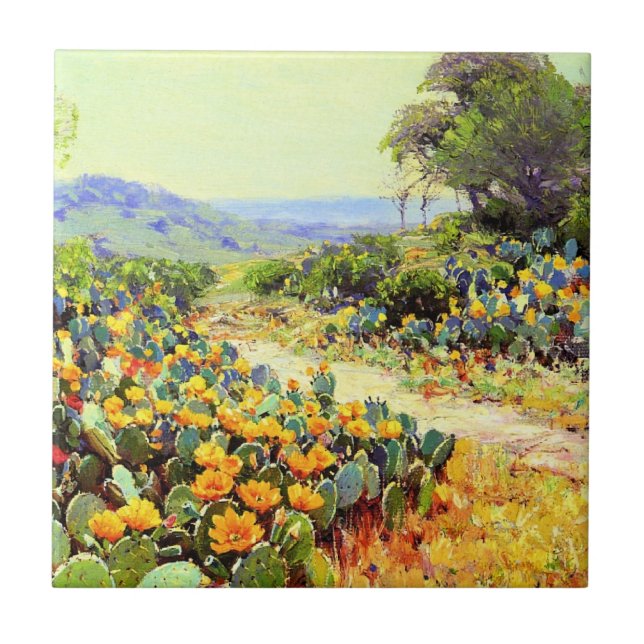 Onderdonk - Cactus in Bloom, Fliese (Vorderseite)