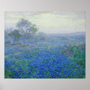 Onderdonk - Ein bewölkter Tag Bluebonnets 1918 Poster
