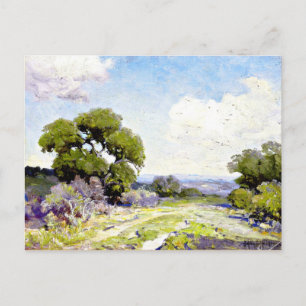 Onderdonk -Morgen in den Live Oaks, Boerne, Texas Postkarte