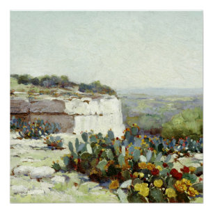 Onderdonk - Prickly Birne in Blossom Poster