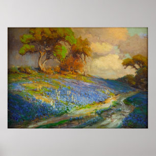 Onderdonk - Später Nachmittag in Blauem SW Texas Poster