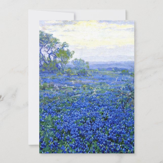 Onderdonk - Tag der Wolke, Bluebonnets San Antonio Karte (Vorderseite)