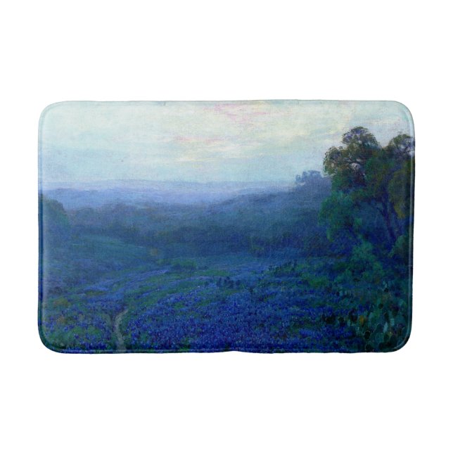 Onderdonk - Weg durch ein Bluebonnets-Feld Badematte (Vorderseite)