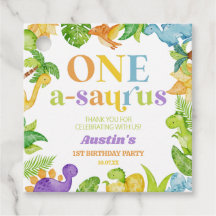 One A-Saurus Dinosaur 1. Geburtstagsparty