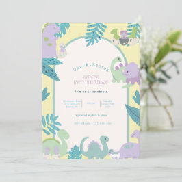 One-A-Saurus' Dinosaurier Erster Bithday Einladung