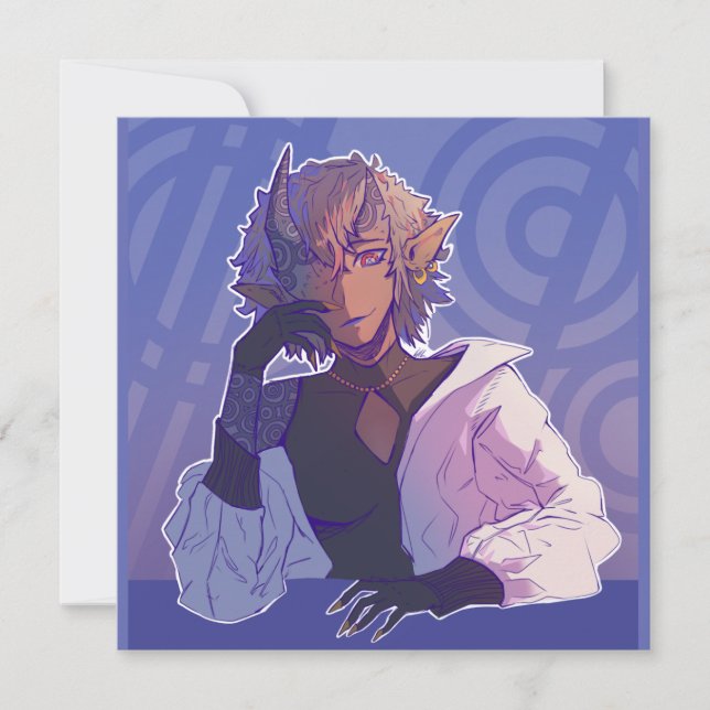 One anime  einladung (Vorderseite)