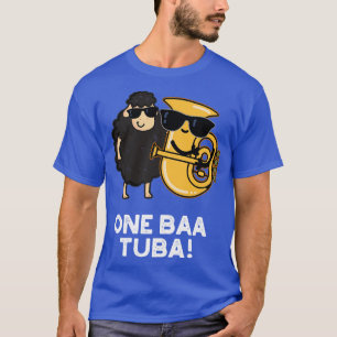 One Baa Tuba Funny Music Sheep Puff T-Shirt