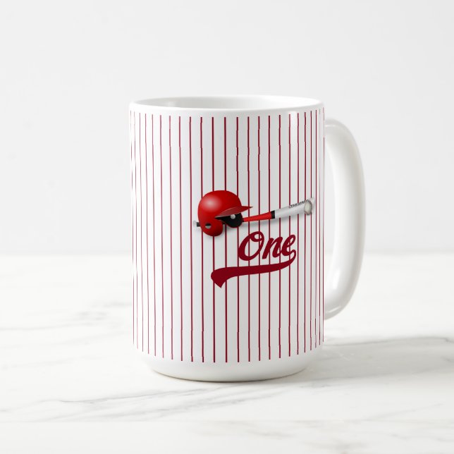 One Baseball Fan Coffee Tasse (VorderseiteRechts)