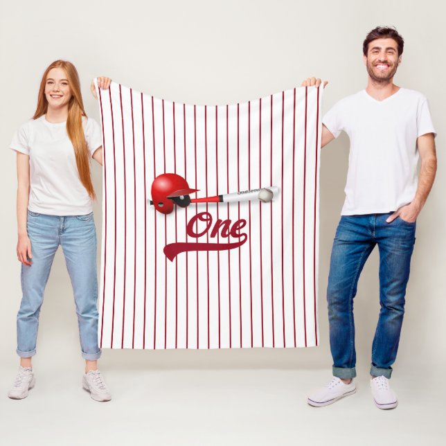 One Baseball Fan Fleecedecke (Beispiel)