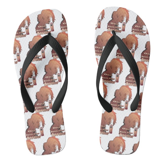 One Battle After Another – Cinematic Movie-Inspire Flip Flops (Fußbett)