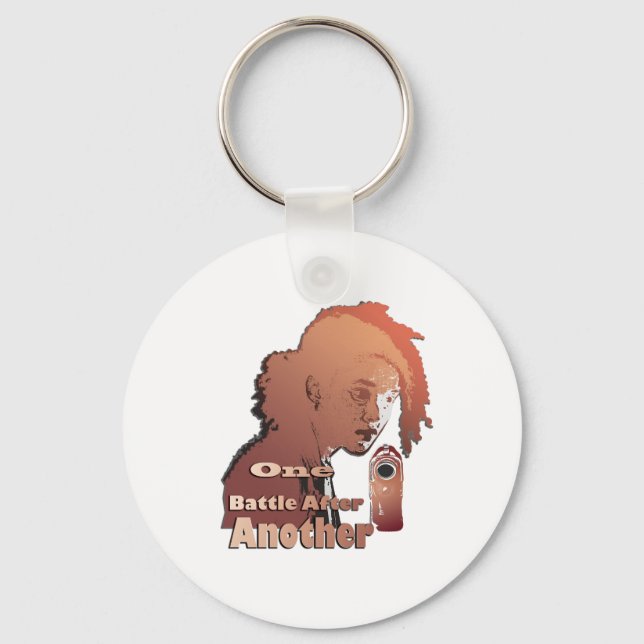 One Battle After Another – Cinematic Movie-Inspire Schlüsselanhänger (Vorderseite)