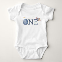 ONE Bodysuit / Space 1te Geburtstags-Shirt