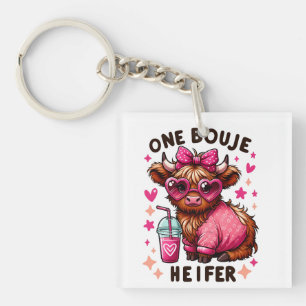 One Bouje Heifer - Niedlich Valentinstag Heifer Co Schlüsselanhänger