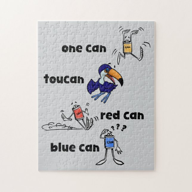 One Can Toucan Red Can Blue Can 252-Teile-Puzzle Puzzle (Vertikal)