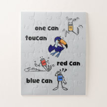 One Can Toucan Red Can Blue Can 30 Piece Puzzle