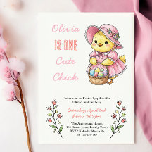 One Cute Chick Easter Themed 1st Birthday Party