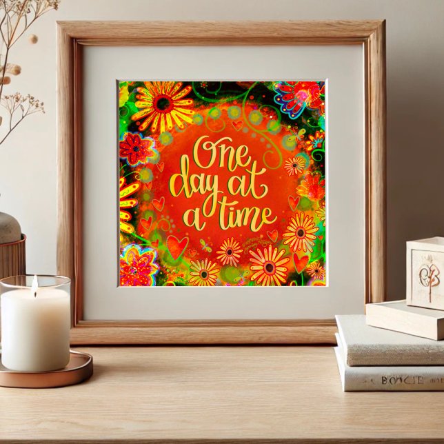 "One Day at a Time" Inspirivity Poster (Von Creator hochgeladen)