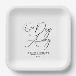 One Day Away Elegant Rehearsal Dinner  Pappteller