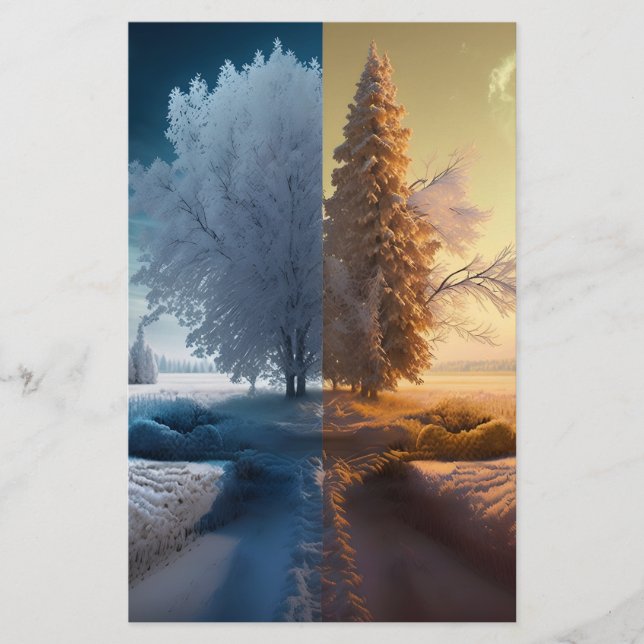 One day in winter briefpapier (Vorderseite)