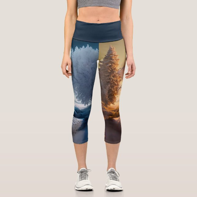 One day in winter capri leggings (Vorderseite)