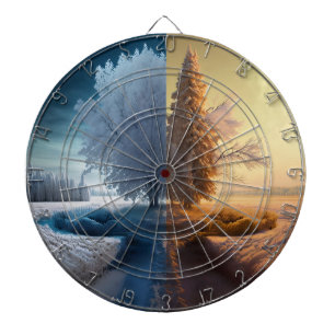 One day in winter dartscheibe