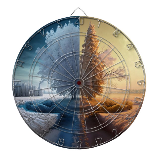 One day in winter dartscheibe (vorne)
