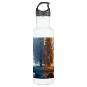 One day in winter edelstahlflasche