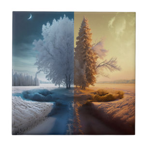 One day in winter fliese