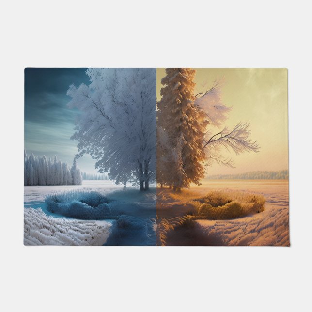 One day in winter fußmatte (Vorderseite)