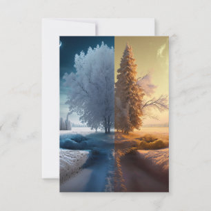 One day in winter karte