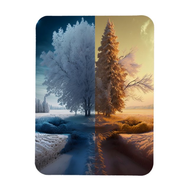 One day in winter magnet (Vertikal)
