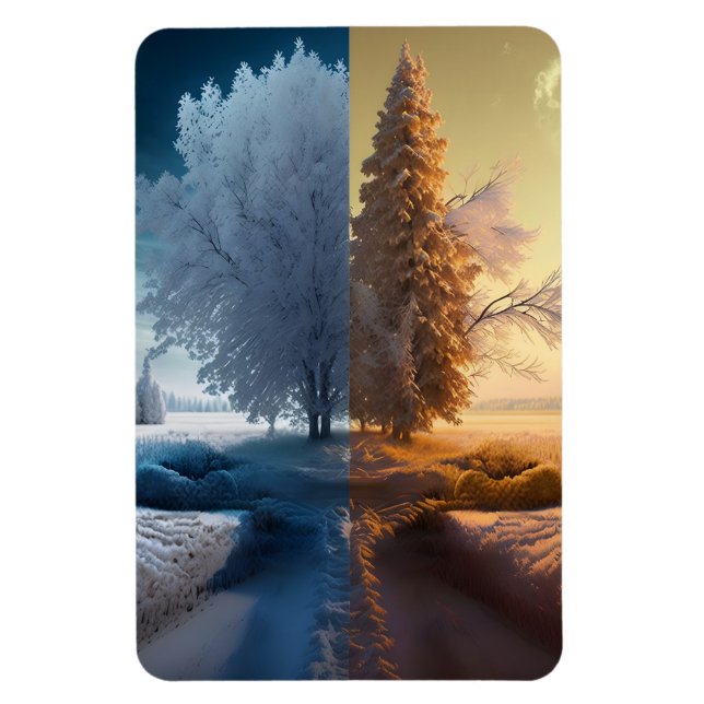 One day in winter magnet (Vertikal)