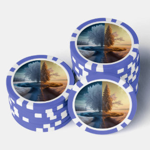 One day in winter pokerchips