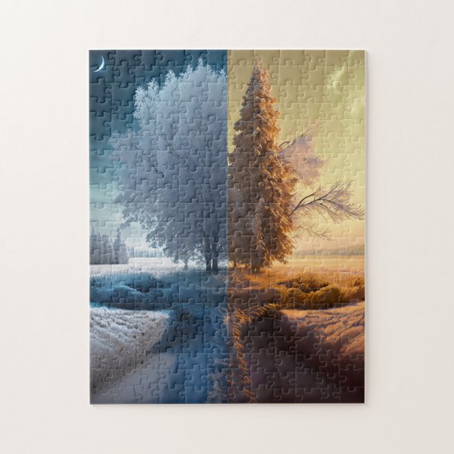 One day in winter puzzle (Vertikal)