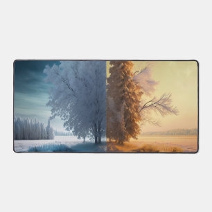 One day in winter schreibtischunterlage