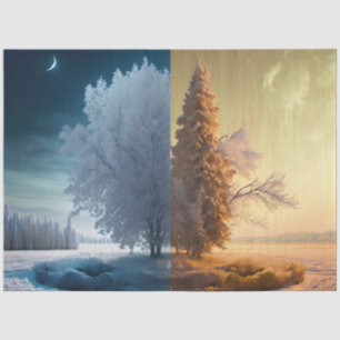 One day in winter seidenpapier