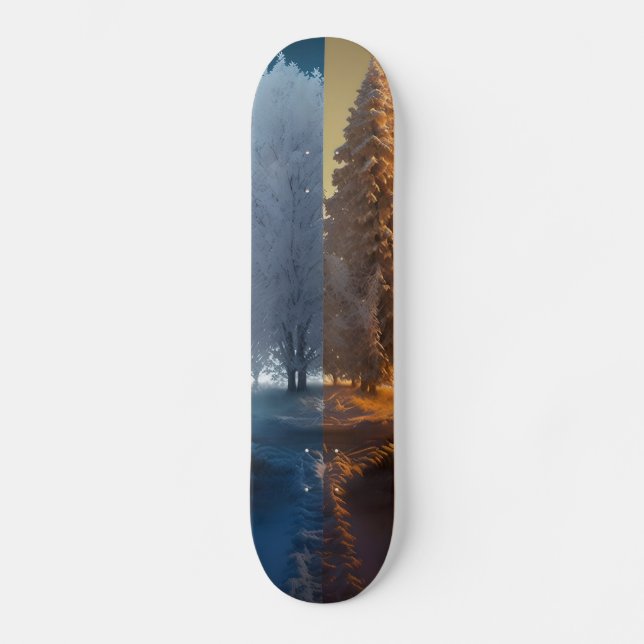 One day in winter skateboard (Vorderseite)