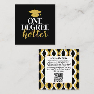 One Degree Hotter - Abschluss-Geschenk QR-Code Begleitkarte
