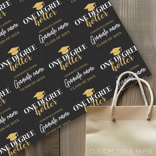 One Degree Hotter - Black Gold Abschluss Seidenpapier (Graduation Tissue Paper)
