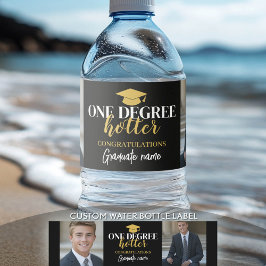 One Degree Hotter - Black Gold - Abschluss Wasserflaschenetikett