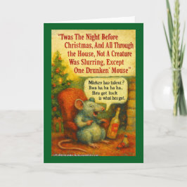 One Drunken' Mouse – Christmas Card Chaos Karte