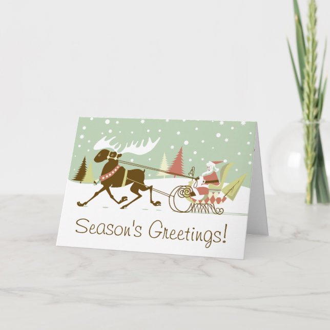 One Elche Open Sleigh Retro Weihnachten Weihnachte (Vorderseite)