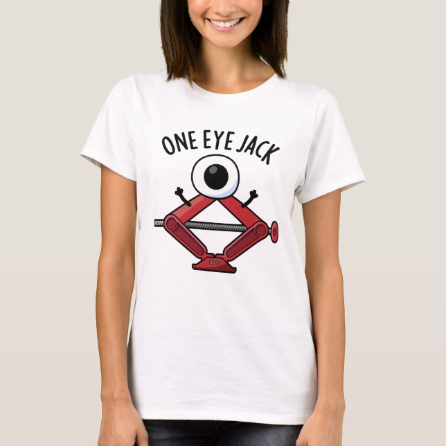 One Eye Jack Funny Car Jack Puff T-Shirt (Vorderseite)