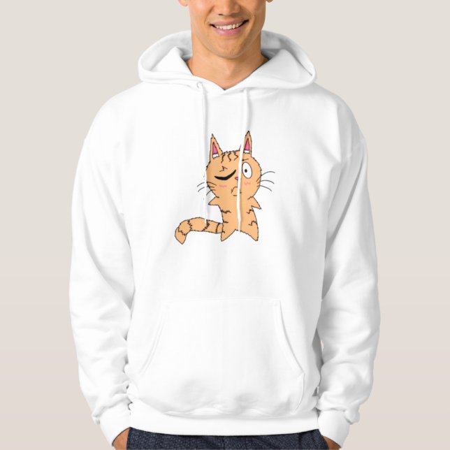 One Eye Open Cat Hoodie  (Vorderseite)