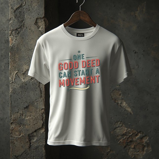 One Good Deed Can Start a Movement – Inspirational T-Shirt (Von Creator hochgeladen)