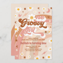 One Groovy Girl Peace Liebe Party Rainbow Birthday