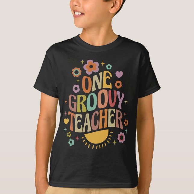 One groovy teacher T-Shirt (Vorderseite)