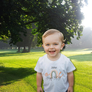 One Happy Boy - Rainbow 1. Geburtstag Personalisie Baby T-shirt