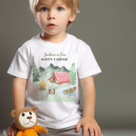 One Happy Camper 1. Geburtstag Camping Baby T - Sh T-shirt