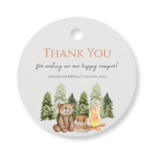 One Happy Camper 1. Geburtstag Gastgeschenk Tag